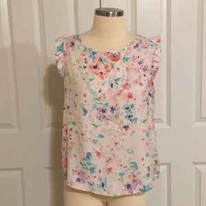 Lauren Conrad watercolor blouse
